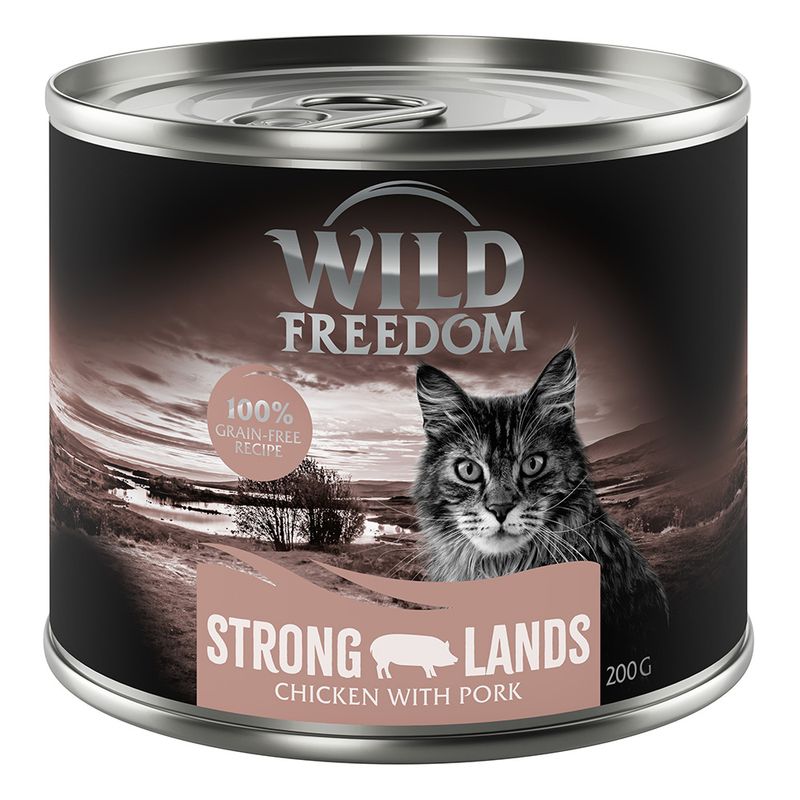 Wild Freedom Adult 6 x 200g Mixed Pack I - Grain-Free (Chicken, Pollock, Lamb, Rabbit, Game)