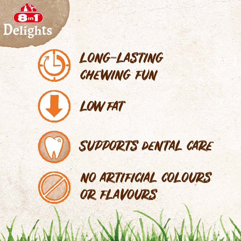 8in1 Delights Plaited Chew Chicken 80g