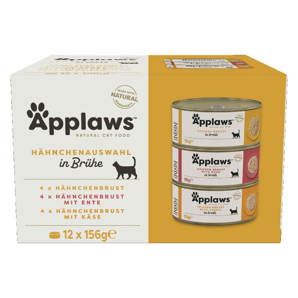 Applaws Cat Cans Mixed Pack 12 x 156g Chicken in Broth