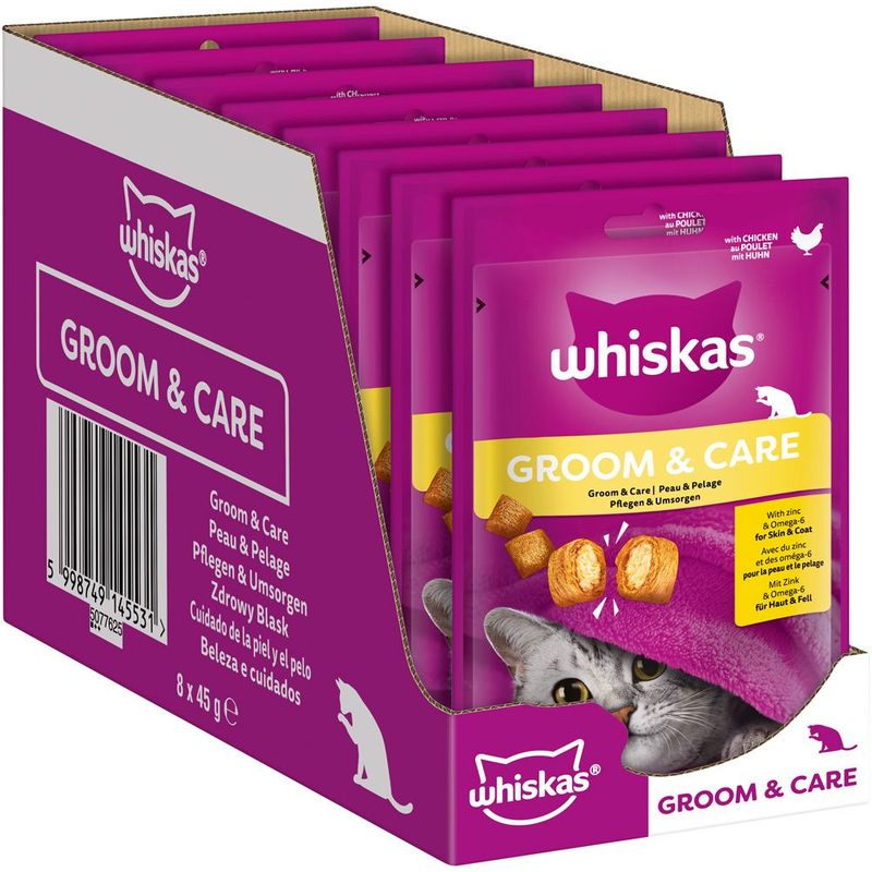 Whiskas Snacks Groom & Care Chicken (45g)