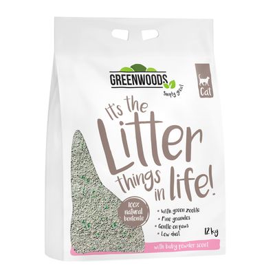 Greenwoods Natural Clay Clumping Cat Litter 6kg