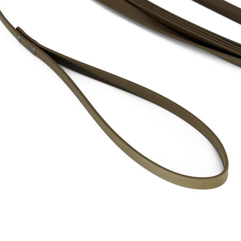 Home search leash BioThane, olive 5 m long, 13 mm wide