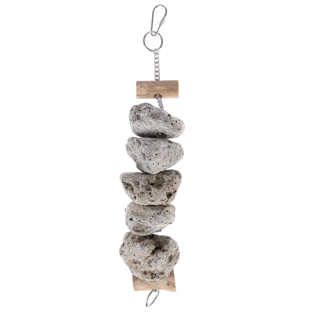 TIAKI Stone Block Bird Toy approx. 6 x 30cm (Ø x L)