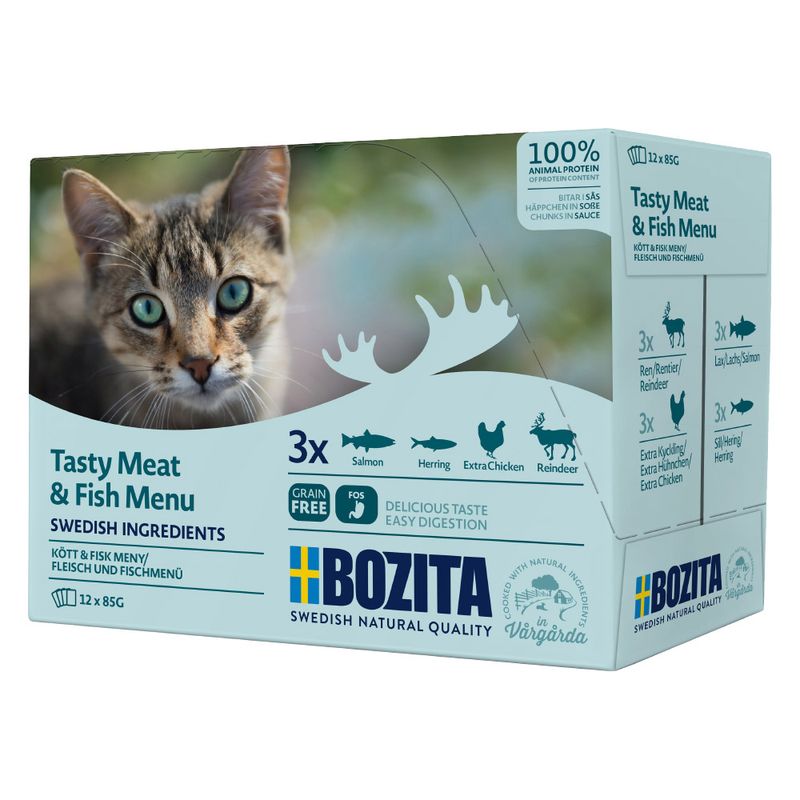 Bozita Chunks in Sauce Pouches Saver Packs 24 x 85g Turkey
