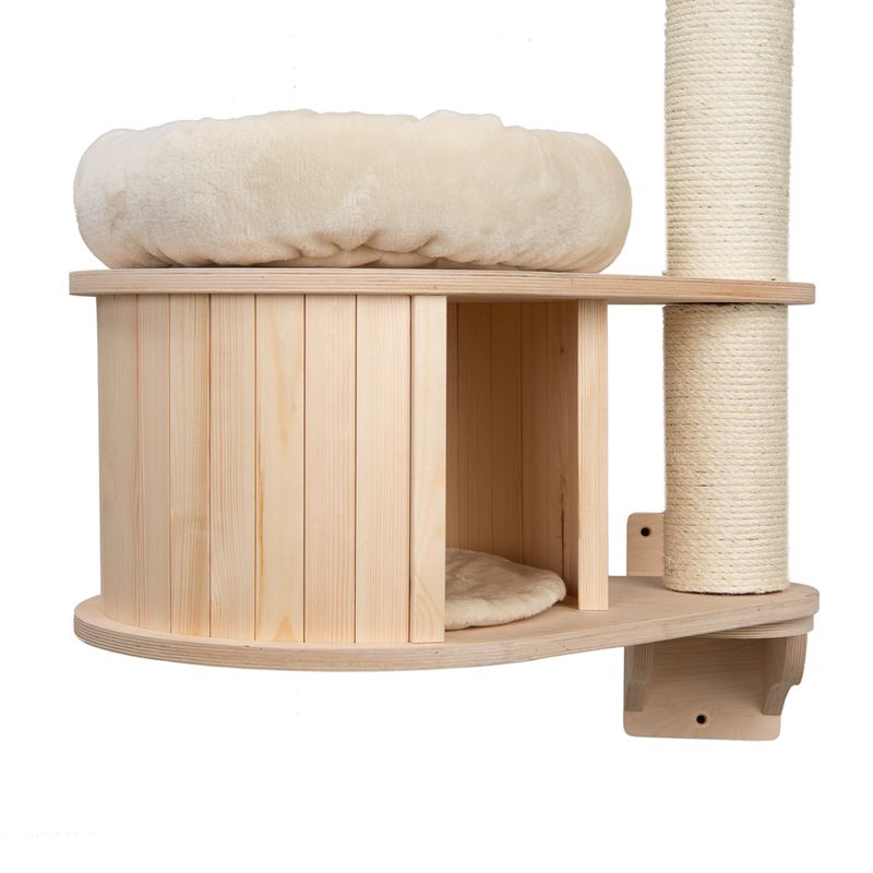 Natural Paradise Wall Scratching Tree - Magnolia Cream