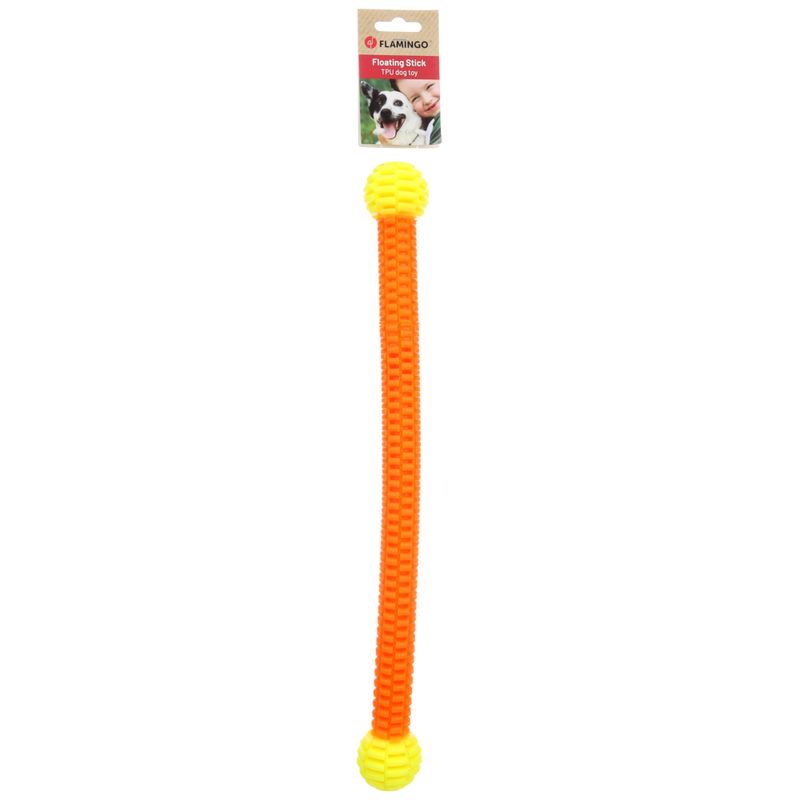Flamingo Dog Toy Lipa Stick with 2 Balls W 4.9 x L 45.8cm