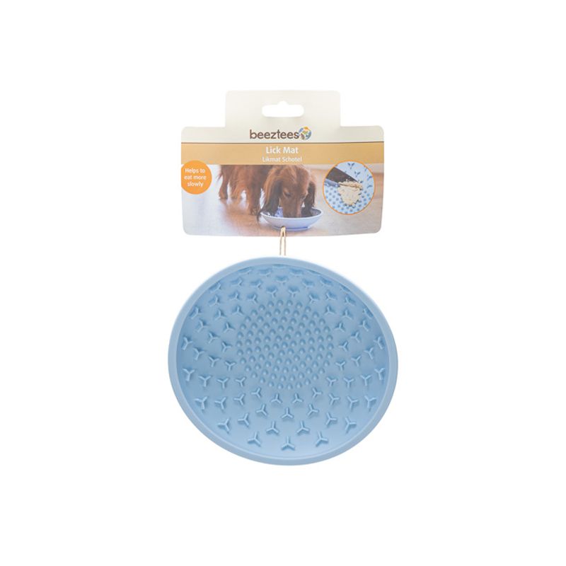 beeztees Silicone Lick Mat Light Blue: 19 x 19 x 4.5 cm (L x W x H)