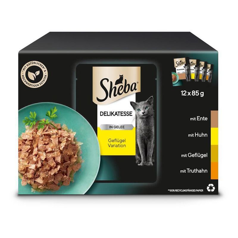 Sheba Pouches Select Slices in Gravy Saver Pack 96 x 85g Succulent Collection in Gravy