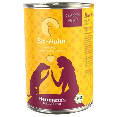 Herrmann's Organic Menu Saver Pack 12 x 400g Lamb with Organic Oat Flakes