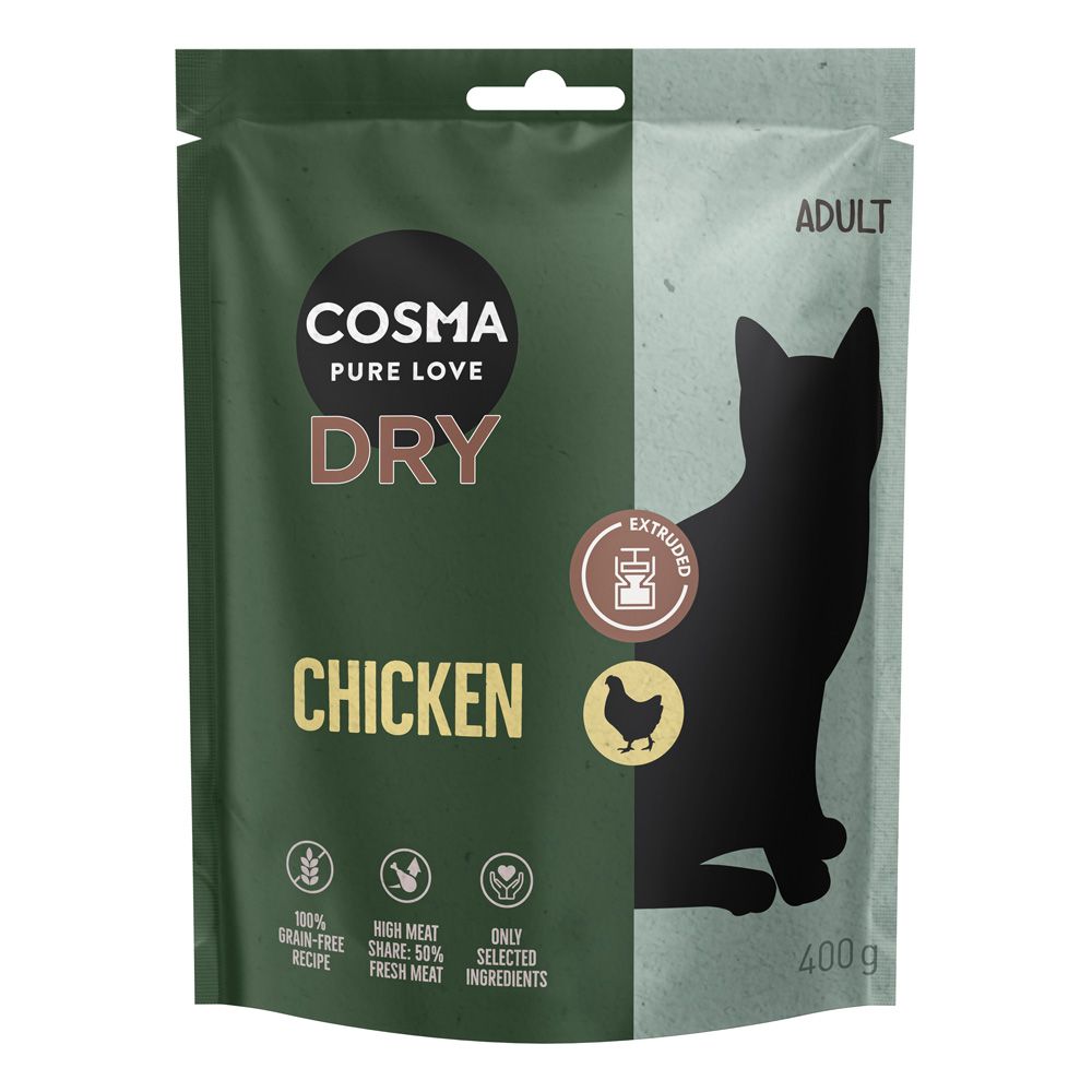 Cosma Extruded Chicken Dry Food 400g