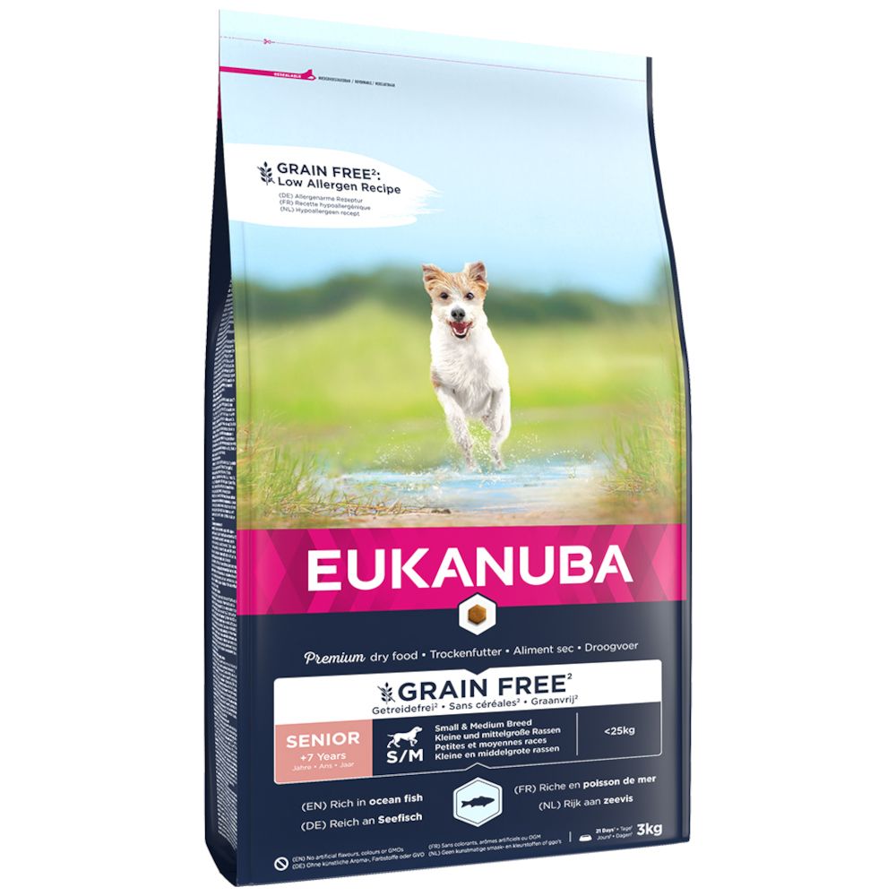 Eukanuba Senior Small & Medium Breed Grain-Free - Ocean Fish 12kg
