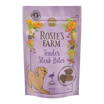 Rosie's Farm Adult Tender Steak Bites - Duck 70g