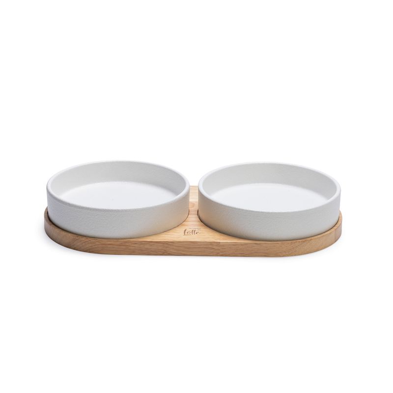 Designed by Lotte Lojs Ceramic Dinner Set for Cats 1 Set: 2 x 350ml