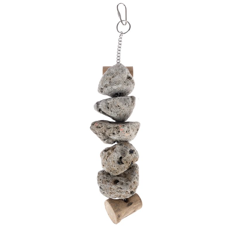 TIAKI Stone Block Bird Toy approx. 6 x 30cm (Ø x L)