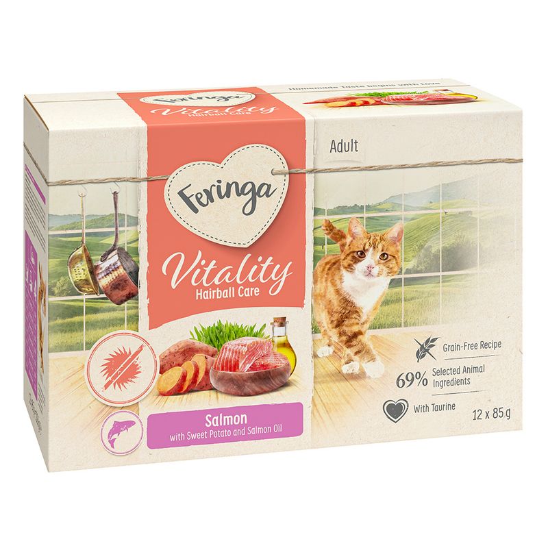 Feringa Vitality Hairball Care with Salmon 6 x 200g