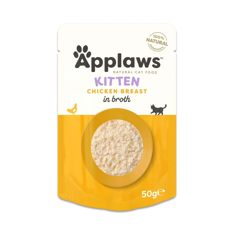 Applaws Natural Kitten in Broth 12 x 50g Tuna Fillet