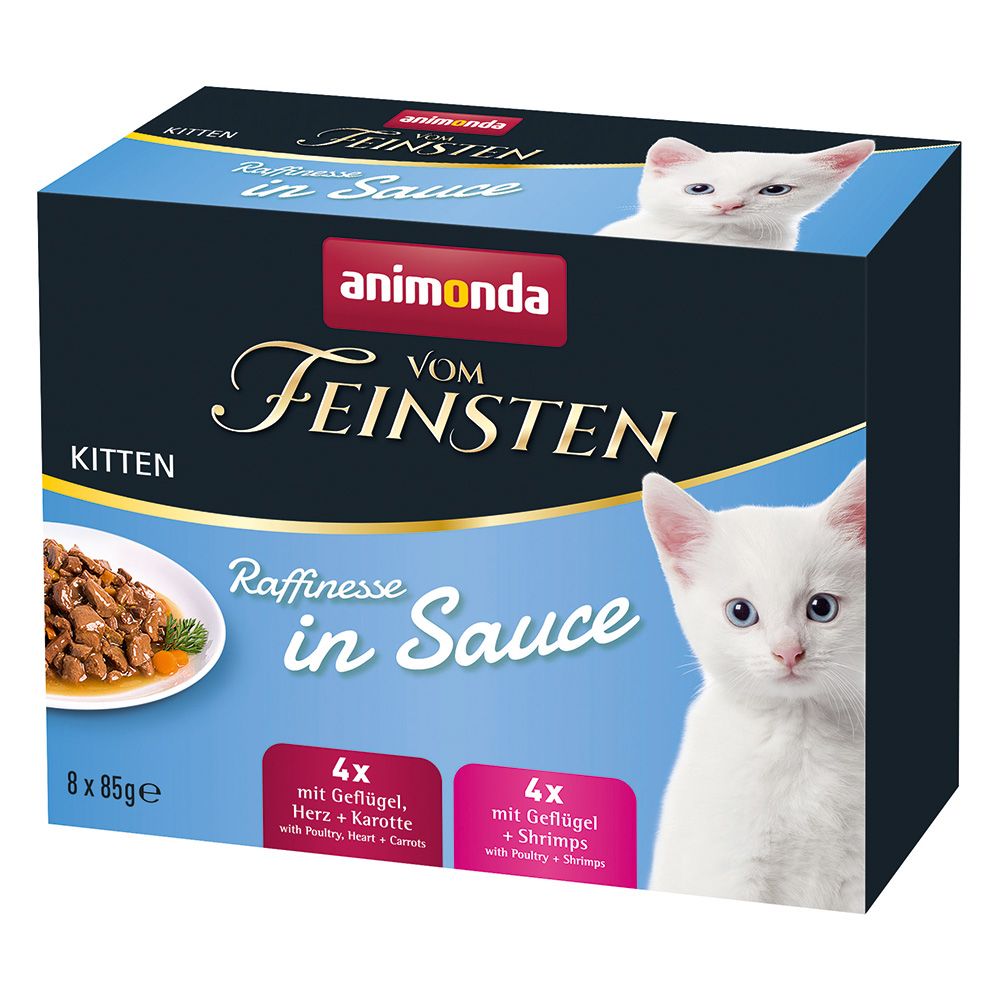 animonda vom Feinsten Kitten Raffinesse in Sauce Mixed Pack 8 x 85g