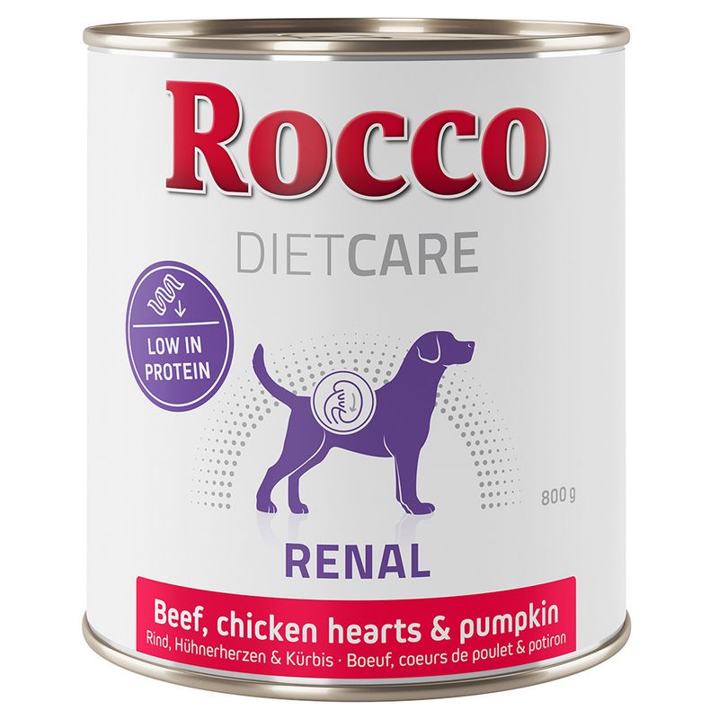 Rocco Diet Care Renal - Beef with Chicken Hearts & Pumpkin 6 x 400g