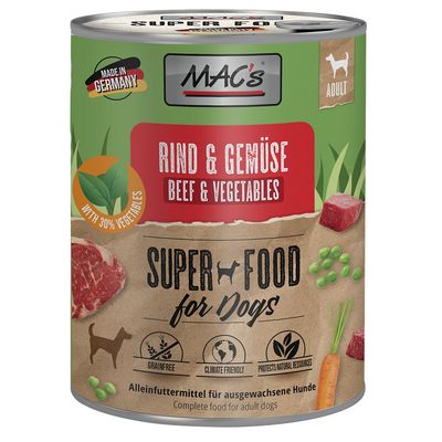 MAC's Superfood 6 x 800g Poultry & Vegetables