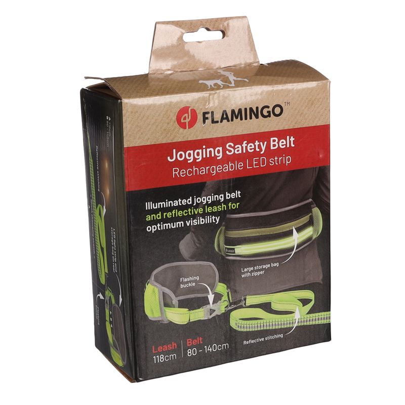 FLAMINGO Jogging Harness with Leash Hip Circumference 80 - 140cm
