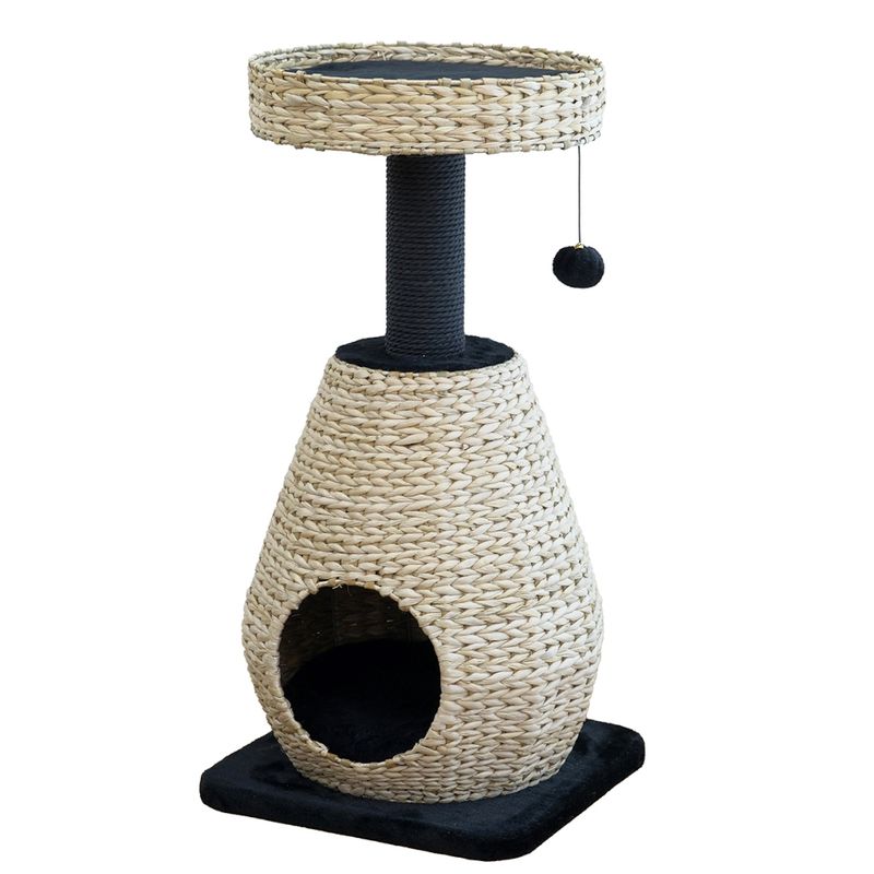 Karlie Water Hyacinth Scratching Post Scuro S black / natural