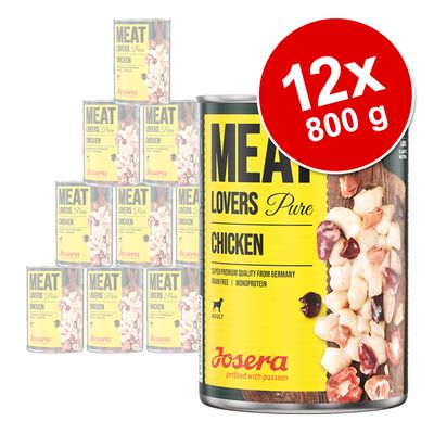 Saver Pack Josera Meatlovers Pure 12 x 800g Beef
