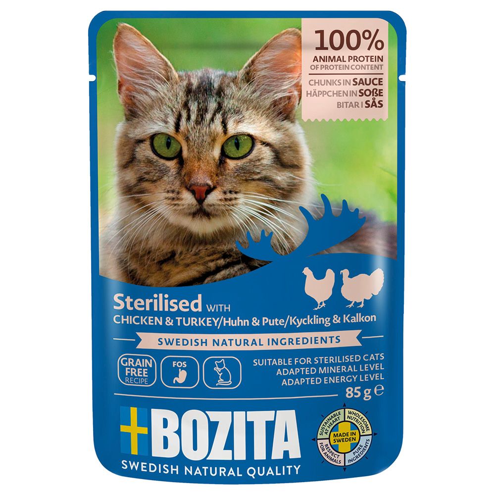 Bozita Sterilised Chunks in Sauce 12 x 85g Poultry