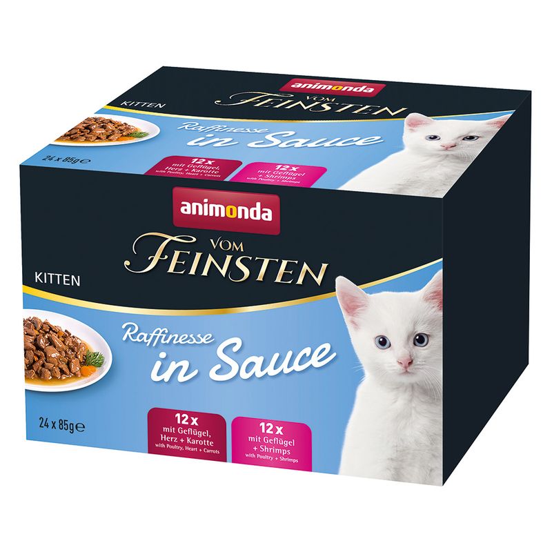 animonda vom Feinsten Kitten Raffinesse in Sauce Mixed Pack 8 x 85g