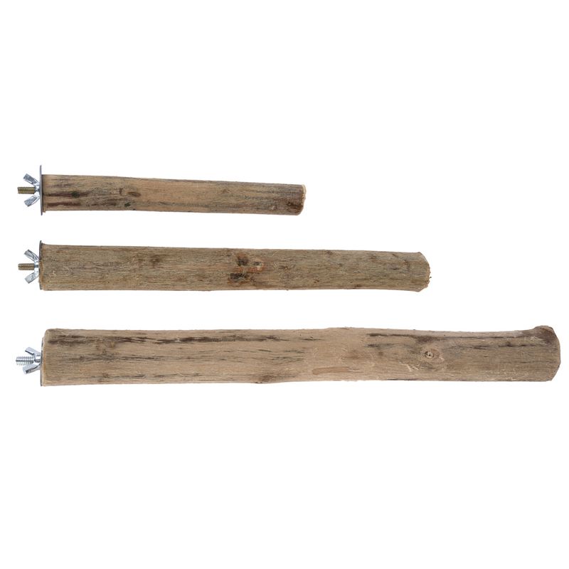 TIAKI Natural Wood Perch Size S: diameter 2 - 3 x (L) 20 cm