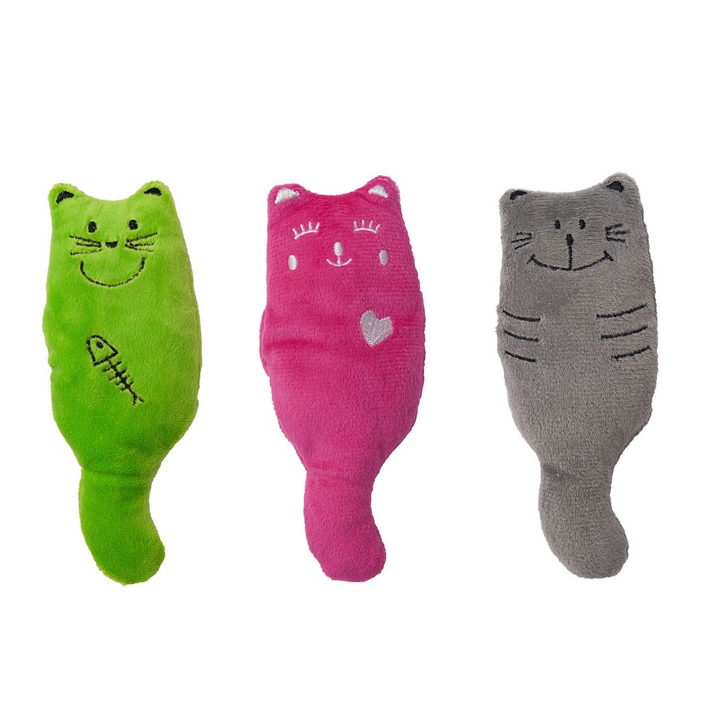 Aumüller Plush Cats Cat Pillows 3er Set