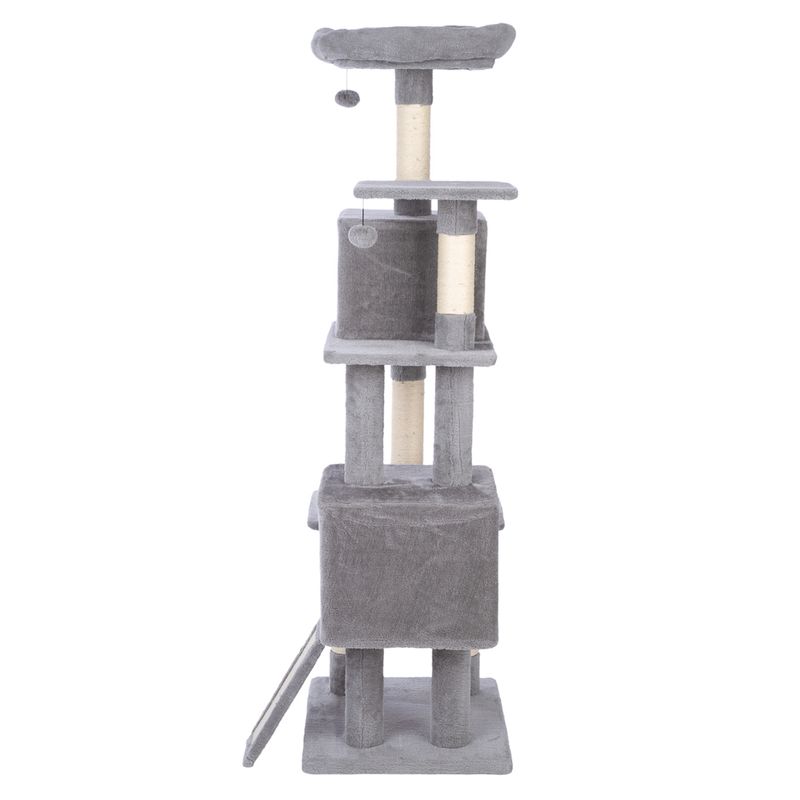zooplus Basics Scratching Tree - Large Grey