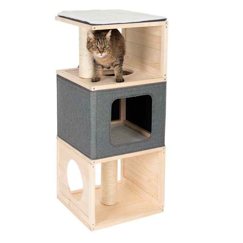Cubist Cat House 40 x 40 x 96 cm (L x W x H)