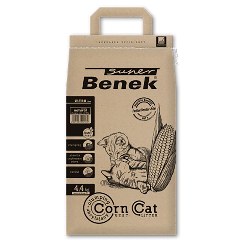Super Benek Corn Ultra Natural Cat Litter 7l (approx. 4.4kg)