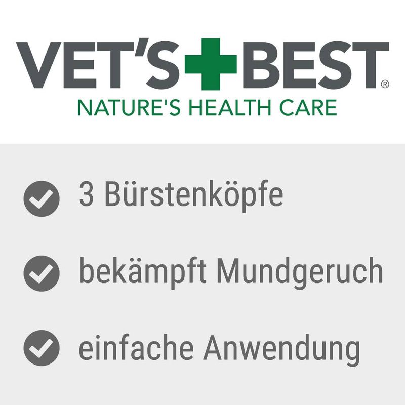 Vet's Best® Dental Care Set for Dogs Toothbrush and toothpaste