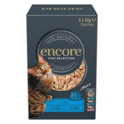 Encore Cat Jelly Pouch Multipack 20 x 50g Chicken Selection 1 (3 Varieties)