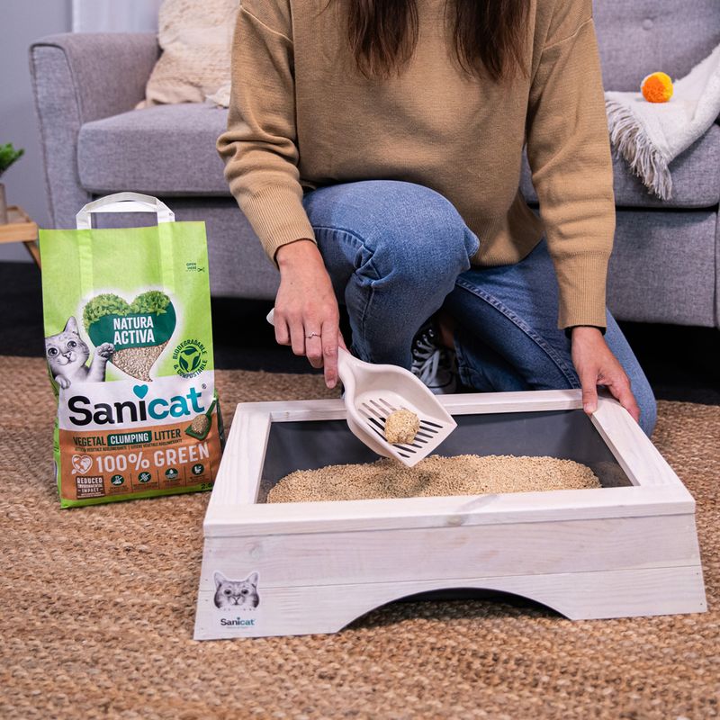 Sanicat Natura Activa 100% Green Clumping Cat Litter 2.5kg