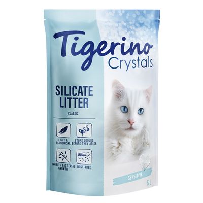 Tigerino Crystals Cat Litter - Sensitive (fragrance free) 5l
