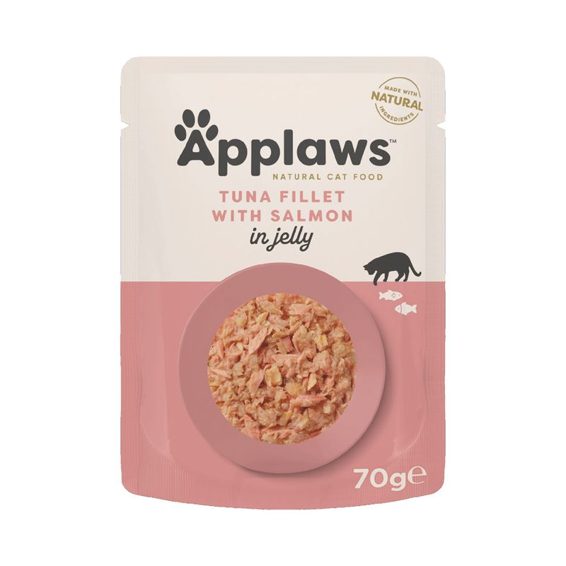Applaws Pouches Cat Food in Jelly Mixed Pack 12 x 70g Fish Selection - 3 Varieties (12 x 70g)