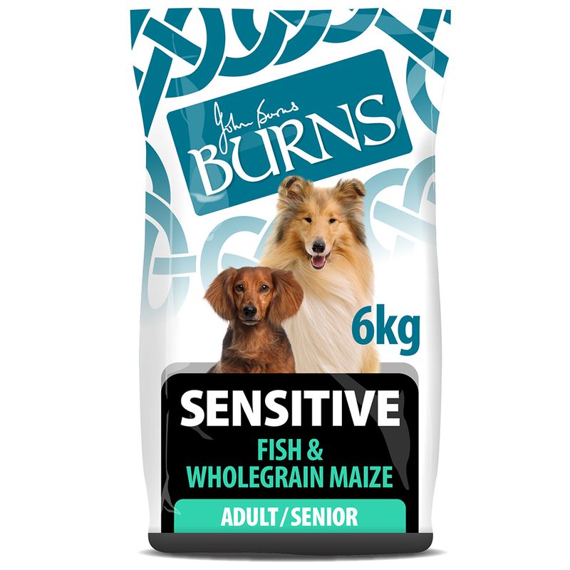 Burns Adult & Senior Sensitive - Fish & Wholegrain Maize 6kg