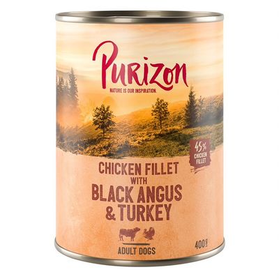Purizon Single Can 1 x 400g Chicken Fillet with Black Angus Beef & Turkey