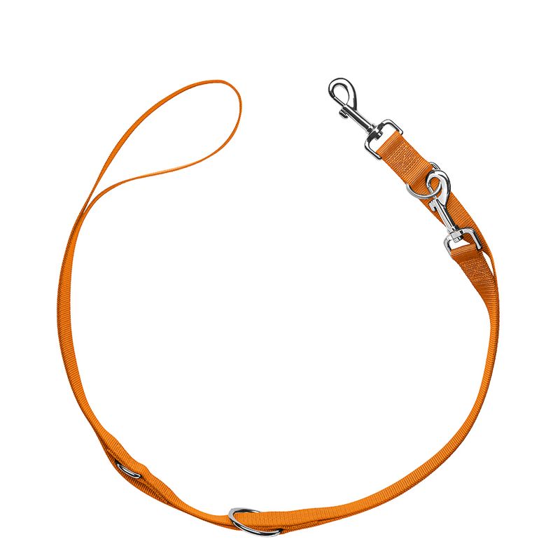 HUNTER Adjustable lead London, orange 200 cm long, 10 mm wide