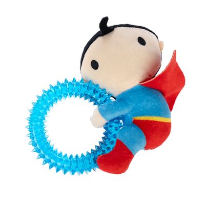 Warner Bros™ DC Superman Dog Toy with Ring Approx. 17 x 16 x 5cm (L x W x H)