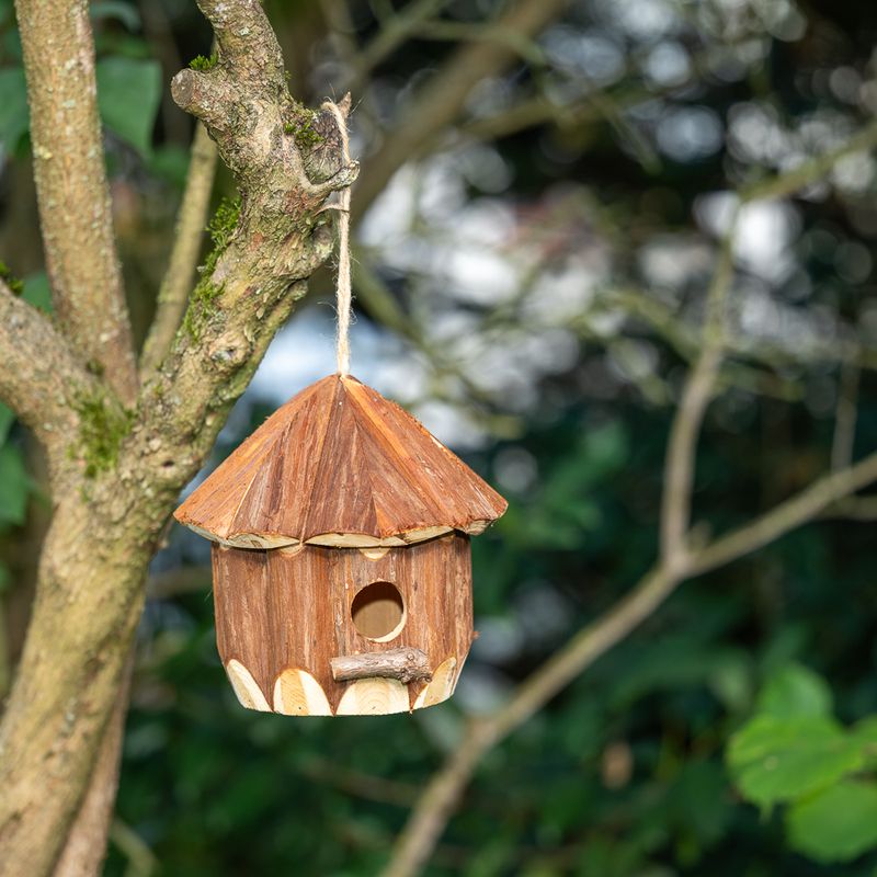 TIAKI Log Cabin Nesting Box approx. 20 x 20cm (diameter x H)