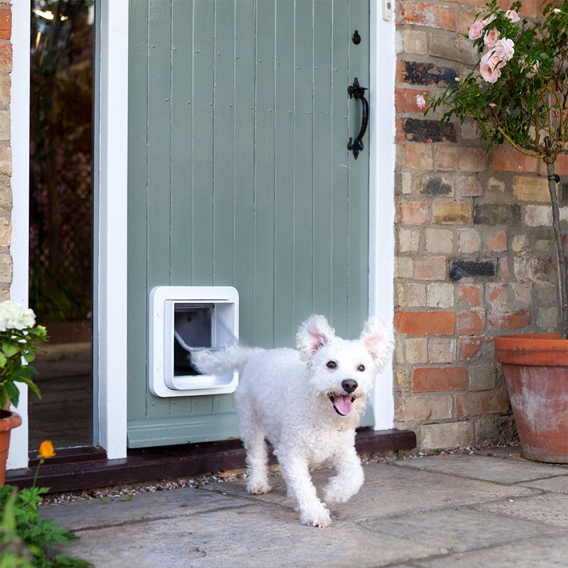 SureFlap Microchip Pet Flap White Pet Door