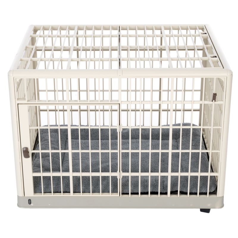 TIAKI Indoor Pet Crate with Cushion Size S: 64.5 x 50 x 56 cm (L x W x H)