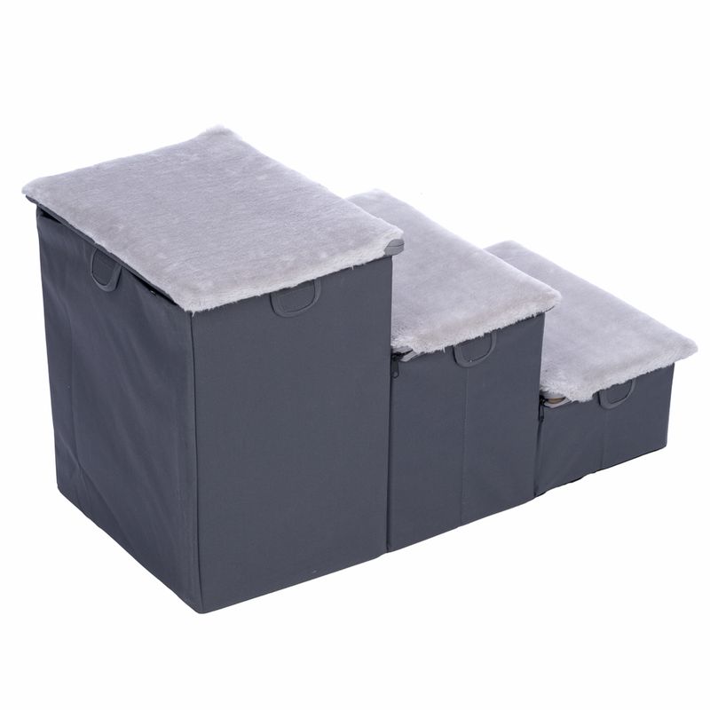 TIAKI Folding Pet Staircase with 3 Steps 76 x 39 x 41cm (L x W x H)