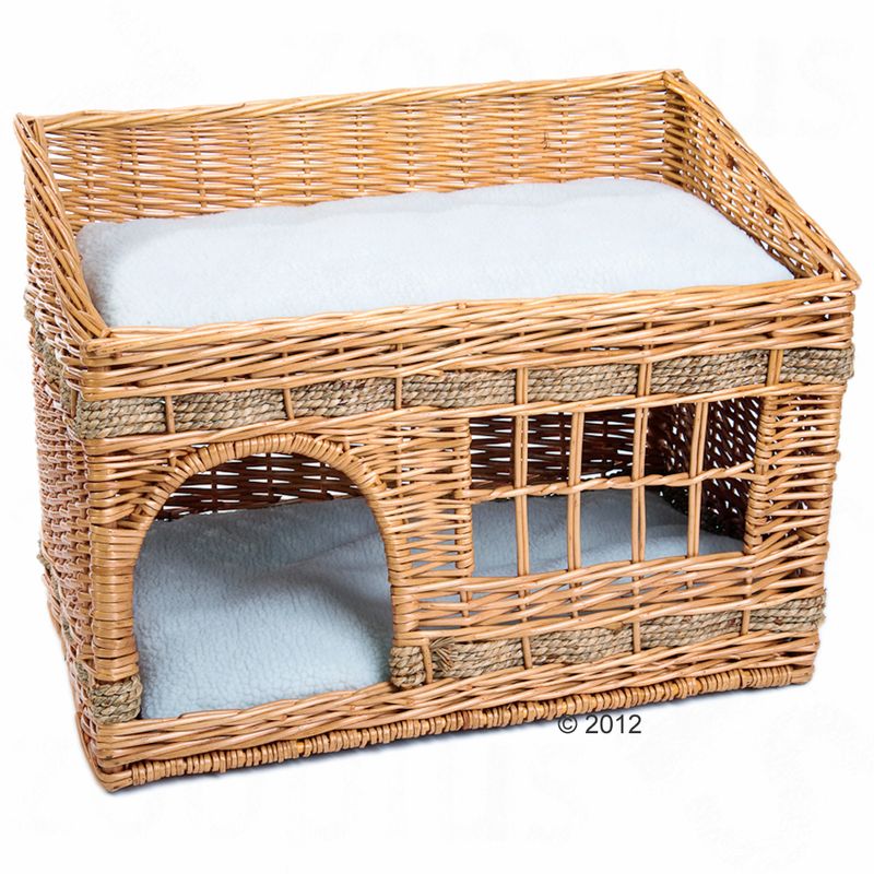 Pueblo Cat Den Beige - 56 x 36 x 42 cm (L x W x H)