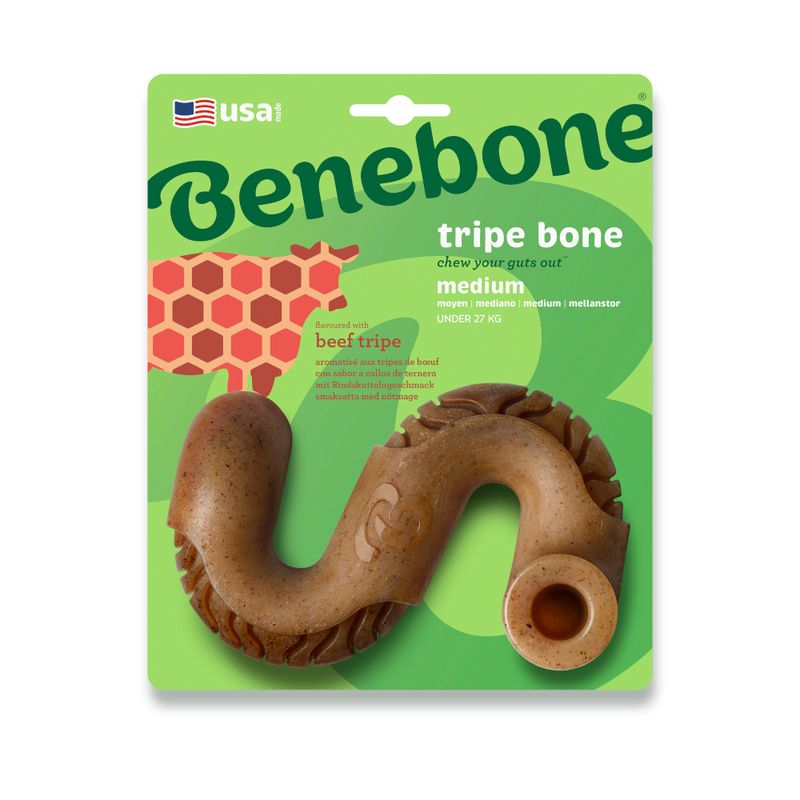 Benebone Tripe Bone Small: approx. 1.5 x 7cm (L x W)