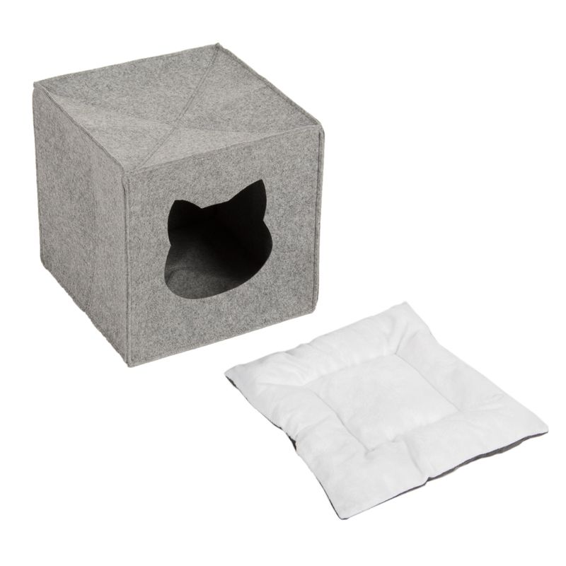 Felt Cat Den for Shelves 33 x 33 x 33 cm (L x W x H)