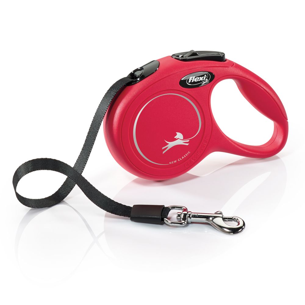 flexi Classic Harness Leash - Red - 3m Size XS: up to 12kg